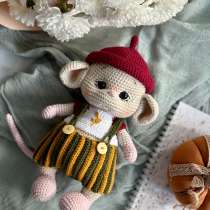 Вязаная игрушка мышонок, в Вологде