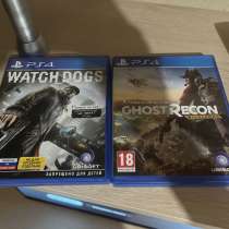 Продам 2 диска на пс 4; Watch Dogs 1000; Ghost Recon; 1400, в Саратове