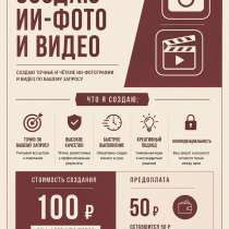 ✨ **СОЗДАЮ ИИ-ФОТО И ВИДЕО** ???, в Москве