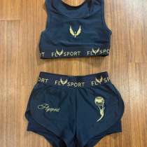 Костюм спортивной одежды шорты + топ flysport, в Южно-Сахалинске