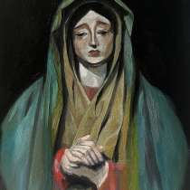 Авторская картина маслом «Тихая скорбь» (Mater Dolorosa) — р, в Орехово-Зуево