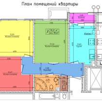 3-к квартира 71.2 м² на 1 этаже 10-этажного монолитного дома, в Энгельсе