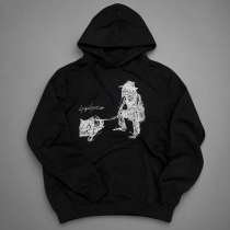 Худи Yohji Yamamoto Унисекс черное streetwear, в Москве