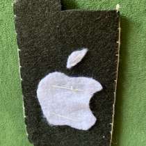 Чехол своими руками из фетра со значком apple для айфона xs, в Краснодаре