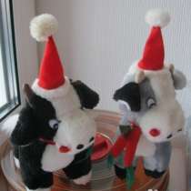 Мягкая игрушка бык бычок чёрный и серый, в Сыктывкаре