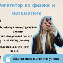 Репетитор по физике и математике, в Санкт-Петербурге