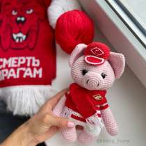 Игрушка Хрюшка Спартак ручной работы, в Старой Купавне