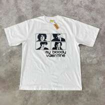 Футболка винтаж, плотный хлопок, свободный крой Oversize, в г.Gu'an