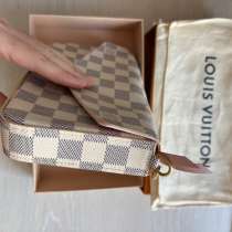 Сумка Louis Vuitton Félicie Pochette Damier Azur (Полн, в Москве