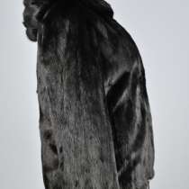 Черная норковая шубка автоледи с капюшоном, в Москве