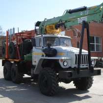 Лесовозный тягач Урал капремонт с новым КМУ Атлант-с 90, в Красноярске