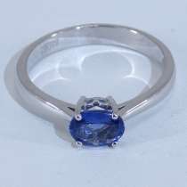 Кольцо золотое с овальным Танзанитом 0.79 кар, в Москве