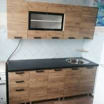 Кухня Лофт 2 метра с толстой цельной столешницей, в Воронеже