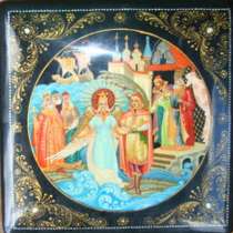 Красивая шкатулка периода СССР. Сказки А. С. Пушкина, в г.Харьков