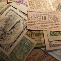 Подлинные нотгельды Австрии 1919-1921 годы. 100 штук, в Самаре