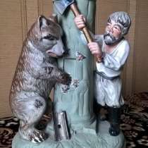 КАРАНДАШНИЦА «КРЕСТЬЯНИН И МЕДВЕДЬ», 1940г, цифра в тесте 31, в Новосибирске