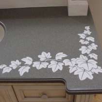 Стойка ресепшн из искусственного камня, в Омске