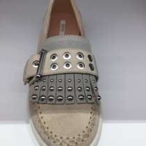 Лоферы новые замша Geox бежевые все размеры туфли слипоны 35, в Москве