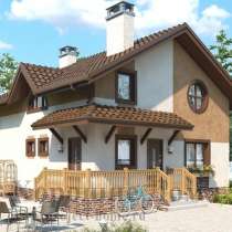 Строительство дома из газобетона 7.8x8.4 97.3 кв. м, в Москве