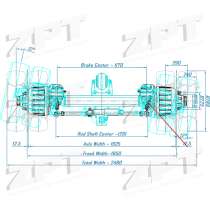 Ось поворотная Ceylan без ABS 12т/1950мм, в Челябинске