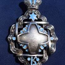 Знак отличия кандидата богословия. Серебро, эмаль. СПб, XIX, в Санкт-Петербурге
