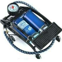 Насос ножной с манометром 1 цилиндр, в Москве