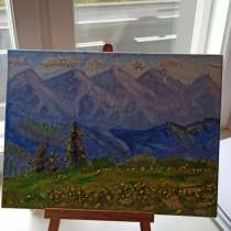 Масляная живопись. Горный пейзаж, в г.Таллин