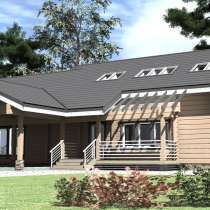 Проект двухэтажного дома из бруса Шатура-306, в Москве