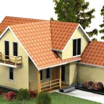 Красивый современный каркасный дом, в Новороссийске