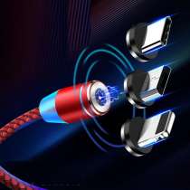 Магнитный USB кабель, X-Cable-3в1,Lightning/Micro/Type-C(1m), в Челябинске