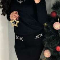 Вязаный юбочный костюм 2-ка р-ры 44-56, в Москве