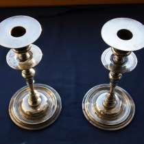 Пара старинных подсвечников. Фирма «Фраже», Царство Польское, в Санкт-Петербурге