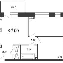 Продается 3 комн. кв. евро 44,66 кв. м, в Владивостоке
