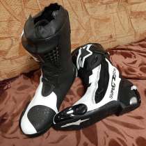 Мотоботы Alpinestars Supertech R черно-белый, в Москве
