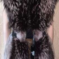 Жилетка из норки с отделкой из лисы, в Подольске