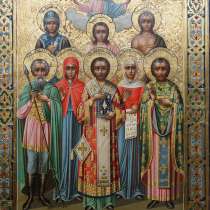 Старинный образ школьного письма (Палех). Мастерская В.Юдина, в Санкт-Петербурге