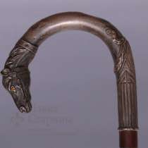 Трость с серебряной ручкой-голова лошади, в Москве