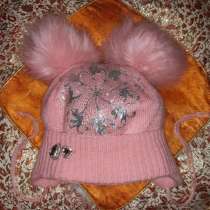 Шапка для девочки теплая, в Москве