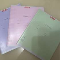 3 шт. тетради в линейку с обложкой, 24 листа, в Москве