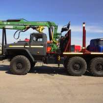 Лесовозный тягач УРАЛ дв. ЯМЗ 236НЕ2 с новым ГМ МАЙМАН-100S, в Красноярске