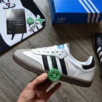 Мужские кроссовки Adidas Samba OG, White\Gum, в Москве