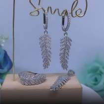 Серебряный комплект 925 пробы, в Москве