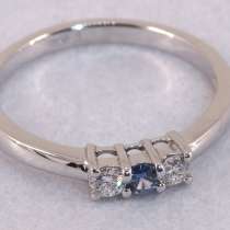 Кольцо с Сапфиром и бриллиантами, в Москве