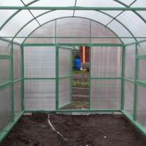 Теплица из профильной трубы с прямыми стенками, в Москве