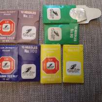 Иглы для швейных машин 80 90 100 110, в Москве