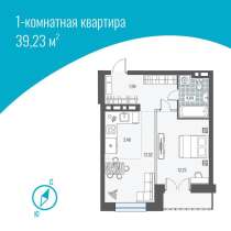 Квартира в новостройке в Новосибирске. Дом Воздух комфорт +, в Новосибирске
