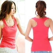 Маечка с кружевом, 2 цвета, мелким опто, в Туапсе