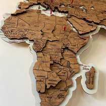 Карта мира из дерева в наличии, в Казани