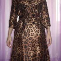 Плащ новый Dolce&Gabbana Италия размер 46 М леопард весна, в Москве