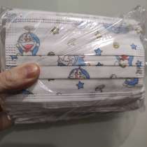 Детские маски защитные одноразовые с принтом. Упаковка 50шт, в г.Минск